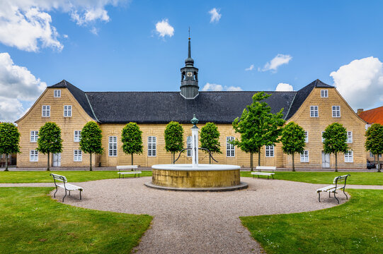Christiansfeld, Sonderjylland, D&auml;nemark. Historische Stadtansicht