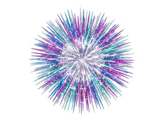 Obraz premium A vibrant burst of colorful fireworks painting the night sky with dazzling light