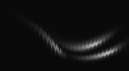 Fototapeten Fraktale Wellen Monochrome Abstract black and white smooth gradient ribbed glass background waves.   © arjudin