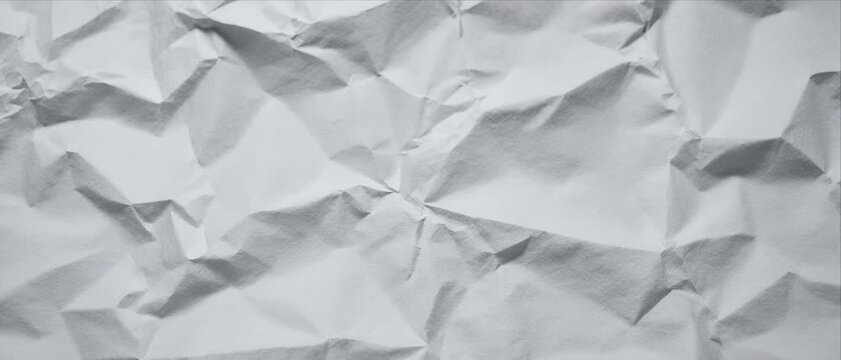 Crumpled Paper Texture Background with Realistic Folds and Creases