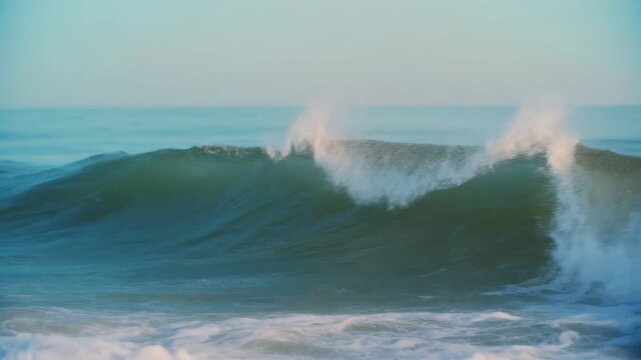 Ocean Waves Crashing on the Shore 4K Generative AI