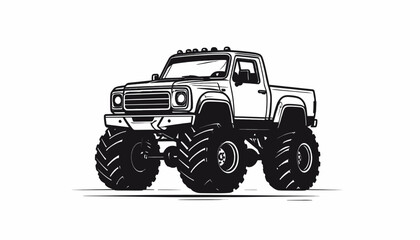 Large Monster Truck with Big Wheels. © Cctv