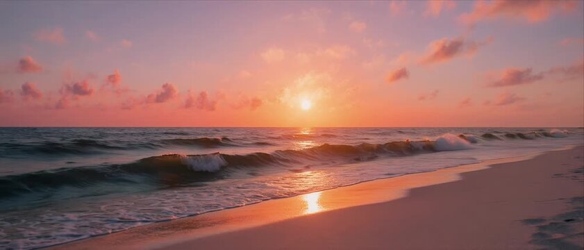 Dramatic Sunset Beach Sequence Video Frames Storyboard Composite