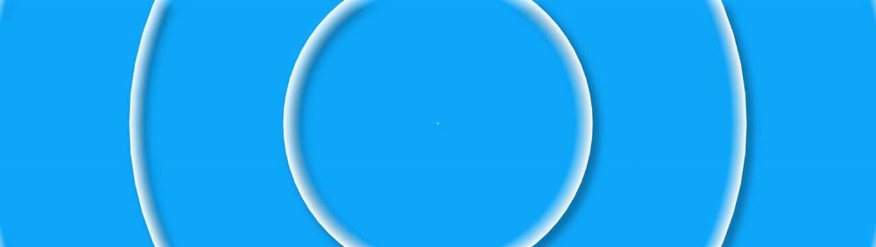 Abstract blue background with concentric white circles and soft shadows image photo