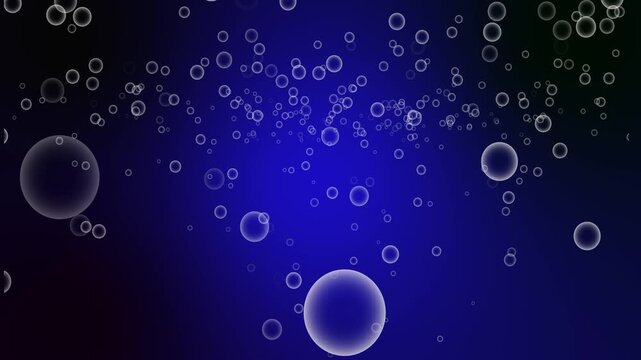 blue bubble background