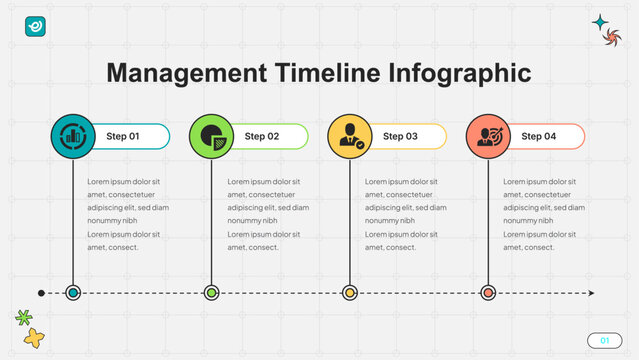 Management Timeline Infographic