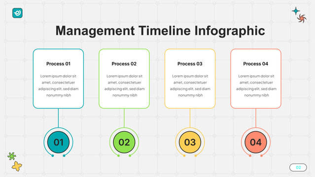 Management Timeline Infographic