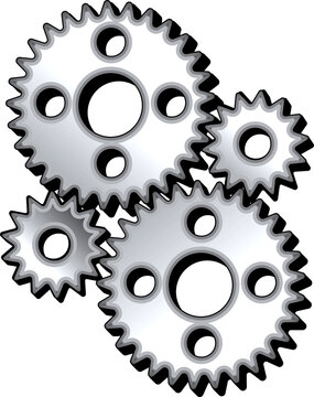 Large Gears Machine Industrial Mechanical Transparent PNG