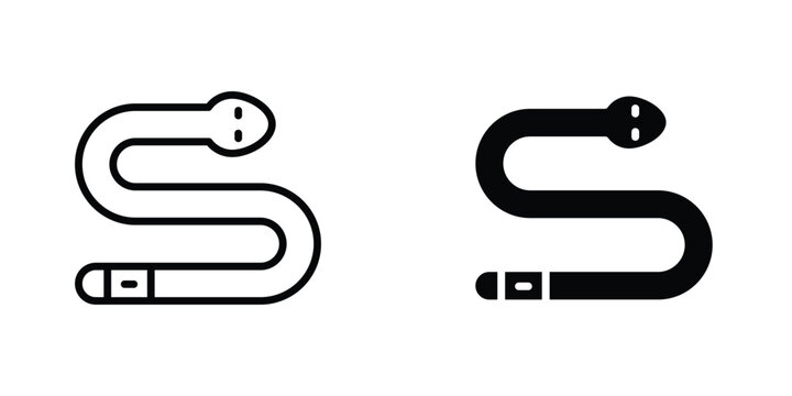 Snake icons Designs. icon element in trendy styles
