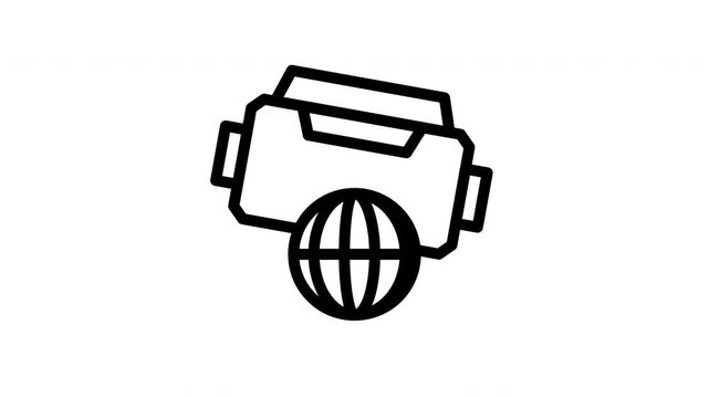 browser minimalist stroke animation