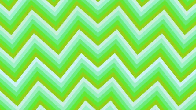 Vibrant Green Zigzag Chevron Pattern Background Featuring Seamless Geometric Waves in Bright Springtime Shades