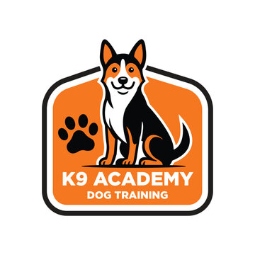 Illustration of K9 Dog Training Logo Design Vector Illustration
