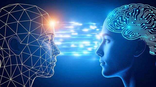 Human and AI brain comparison