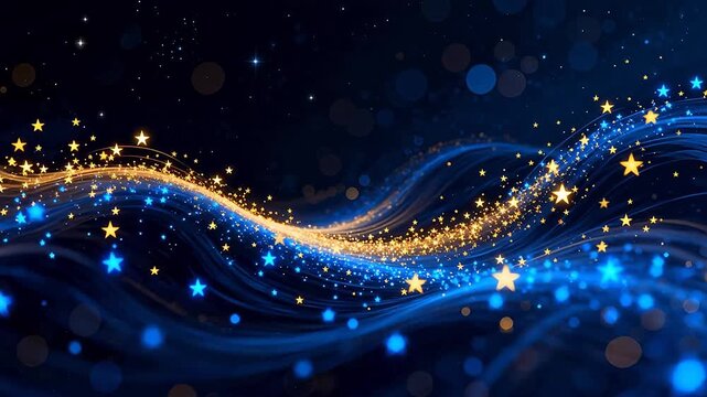 Starry wave pattern in dark space