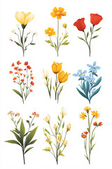 Fototapeta premium Colorful Flower Bouquets