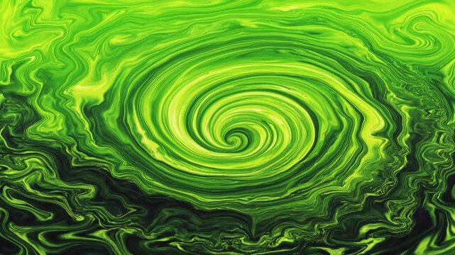 Slime background green and black abstract liquid swirl pattern