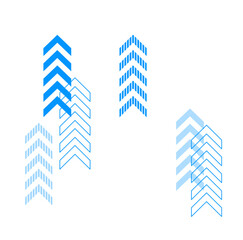 Obraz premium Modern Chevron Arrow Pattern Graphic Element