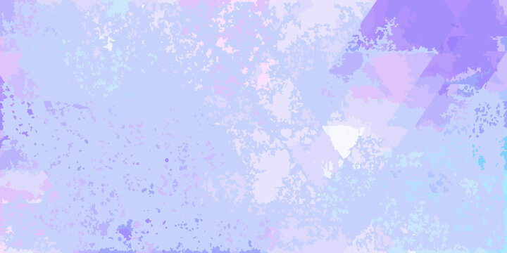 Geometric pattern with overlapping triangles pastel watercolor style