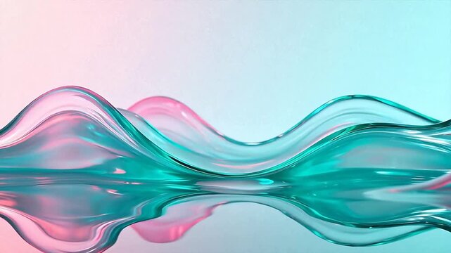 Abstract flowing liquid shapes