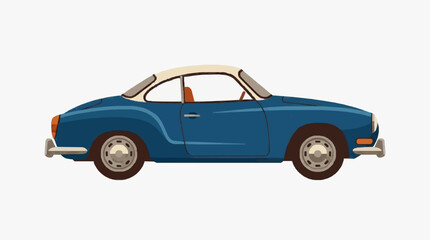 Fototapeta premium Classic Blue Convertible Sports Car.