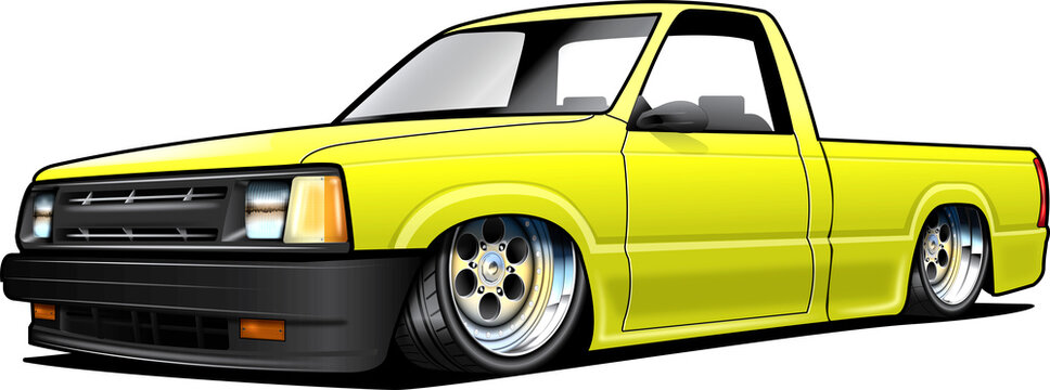 1990s Mini Turck Lowrider Minitruck PNG