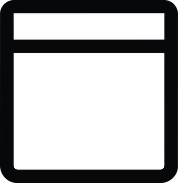 Minimalist web browser window interface frame
