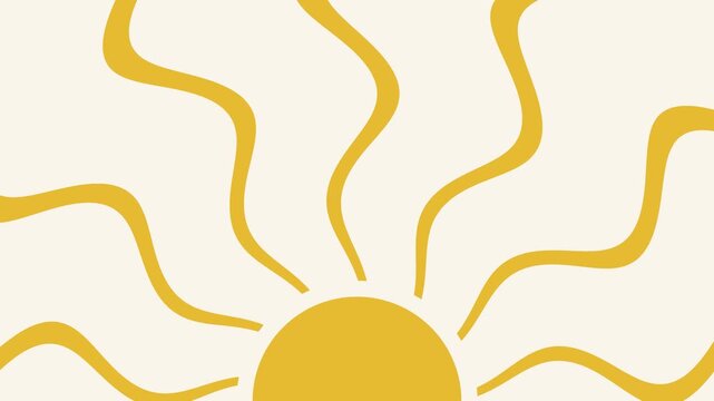 Simple illustration of a yellow sun