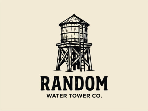 Water tower logo design