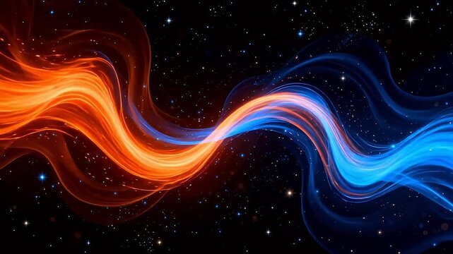 Cosmic energy waves in space