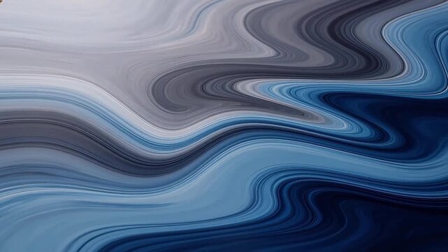 Abstract swirling patterns in blue and gray