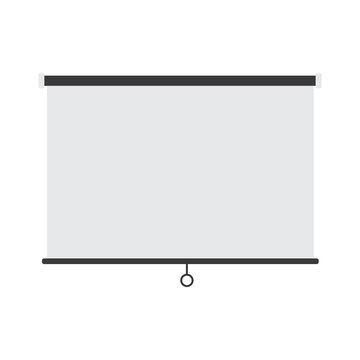 Projector Screen with Copy Space. Blank Presentation Background Template