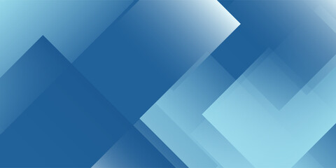Obraz premium Blue gradient abstract background with modern elements. Triangle and geometric square shape.