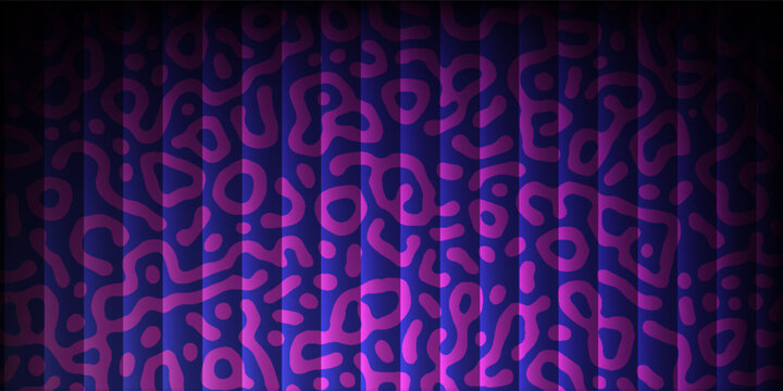 Futuristic reaction diffusion Organic spiral circle shapes abstract turing pattern background