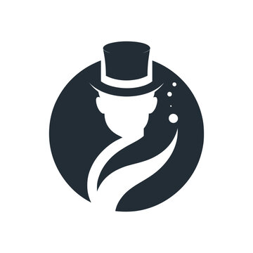Magician Silhouette SVG | Wizard Vector Clipart