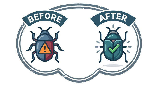 Before and After Bug Fix Illustration: Warning to Solution