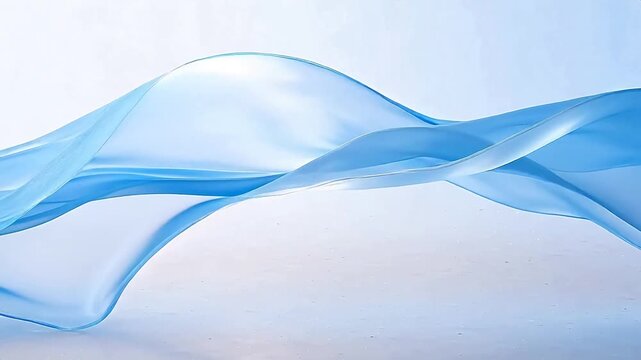 Flowing blue translucent material