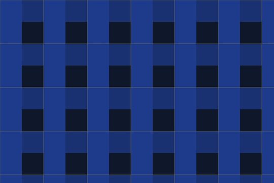 Classic blue gingham pattern background, navy checkered fabric texture, traditional buffalo plaid design for textile and wallpaper