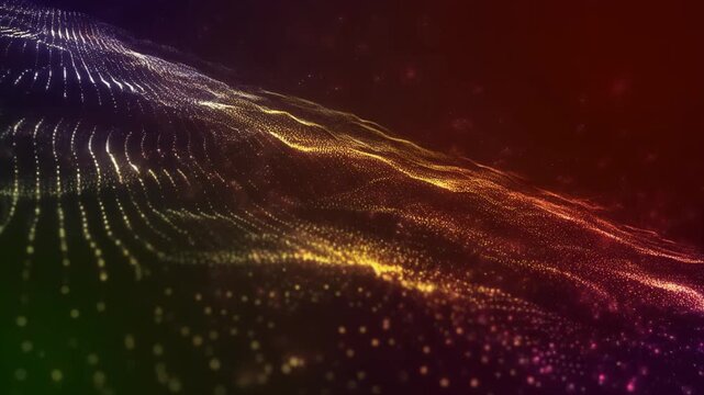 Dynamic Particle Wave Field 4K Generative AI