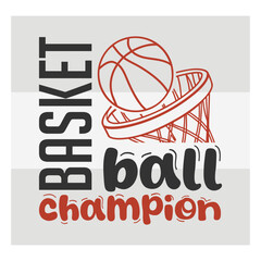 Basketball Champion Typography   Motivational Basketball Vector Design for T Shirt & Team Players © Aesthetic Studio