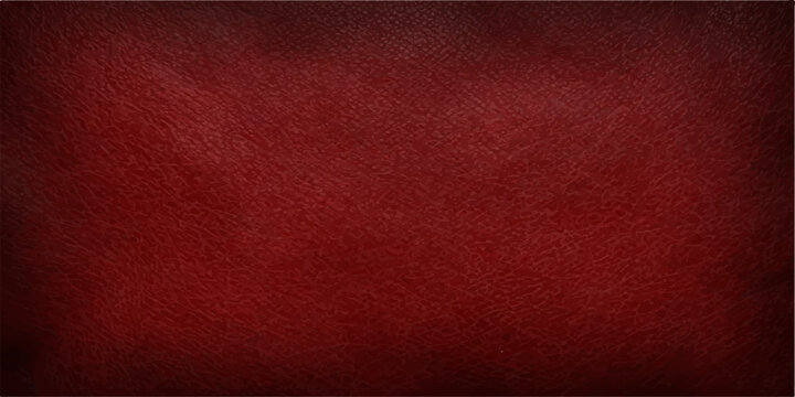 Abstract Red Leather Texture Background with Dark Vintage Grunge Pattern and Rough Textured Material Surface for Wallpaper and Design Backdrop