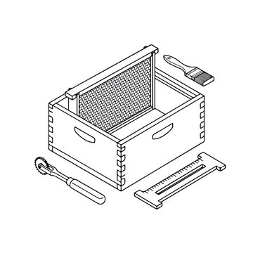 Beehive Box and Tools.