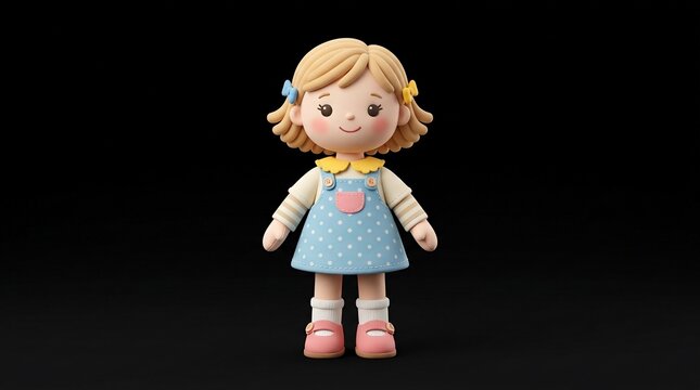 Vintage Cabbage Patch Kids Doll Portrait.