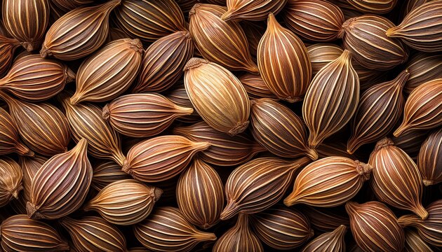 Cumin Seeds Background Wall Texture Pattern Seamless Wallpaper
