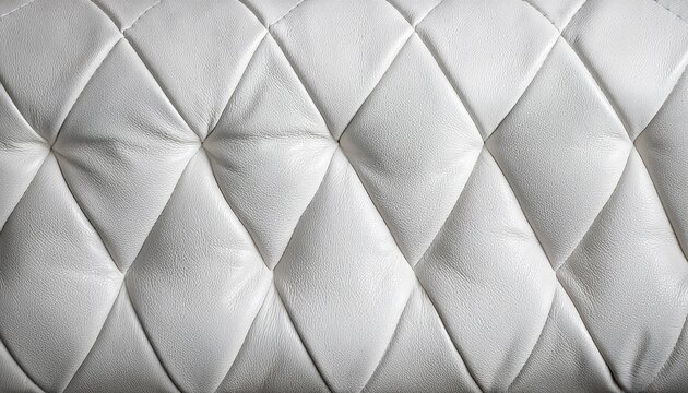 Old White Leather Texture And Wrinkle Or Rough For Vintage Sofa Or Mono Color Fabric And Blank Wall Or Top View Empty Table With Wave Pattern For Background Or Retro Wallpaper And Backdrop