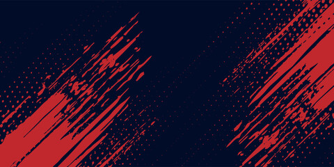 Fototapeta premium Black and red abstract grunge background with halftone style modern arts sport background abstract