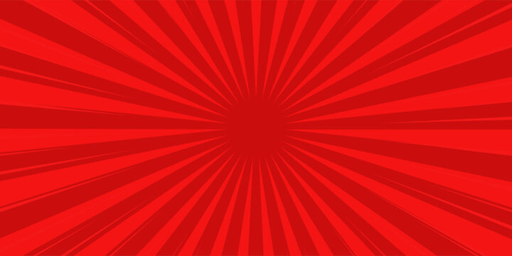 Abstract Background Pop Art Comic Scattered light rays Zoom with halftone square. Vector Illustration.