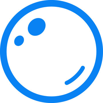 abstract blue bibble circle