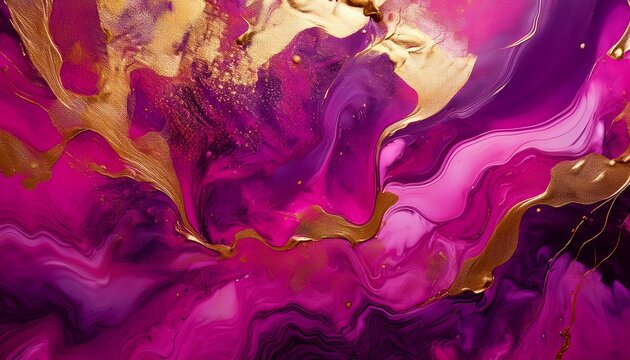 A Bold And Vibrant Mix Of Magenta Fuchsia And Hints Of Gold At The Top This Background Radiates Energy And Modern Flair Ideal For Eye Catching Designs