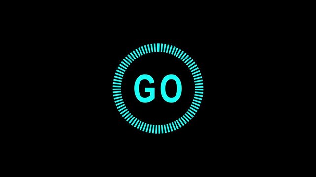 Random dial design illustration .Circle countdown timer one minute animation from 0 to 3 second animation. Modern flat design with animation. neon circle and number looping animated
