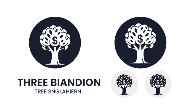 Three Biandion Tree Snglahiern Logo Design.